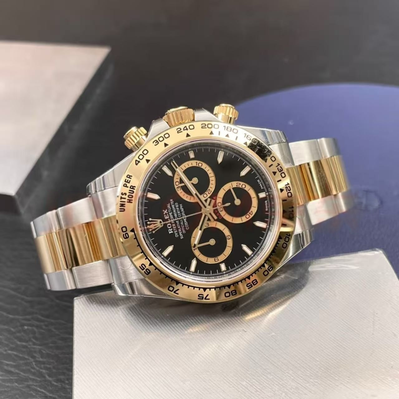 ROLEX 126503 New cosmic meter type Datona 18K gold luminous timing Swiss automatic mechanical men's watch m126503-0001 gold white strip engraved