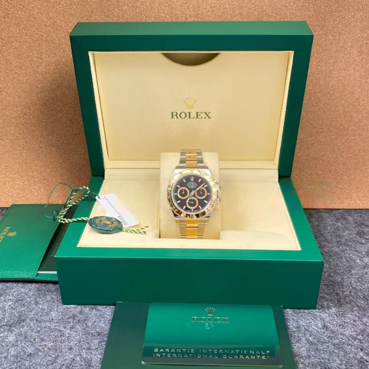 ROLEX 126503 New cosmic meter type Datona 18K gold luminous timing Swiss automatic mechanical men's watch m126503-0001 gold white strip engraved
