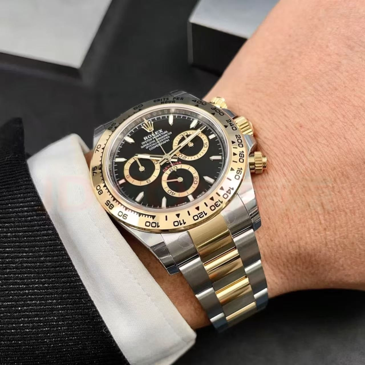 ROLEX 126503 New cosmic meter type Datona 18K gold luminous timing Swiss automatic mechanical men's watch m126503-0001 gold white strip engraved