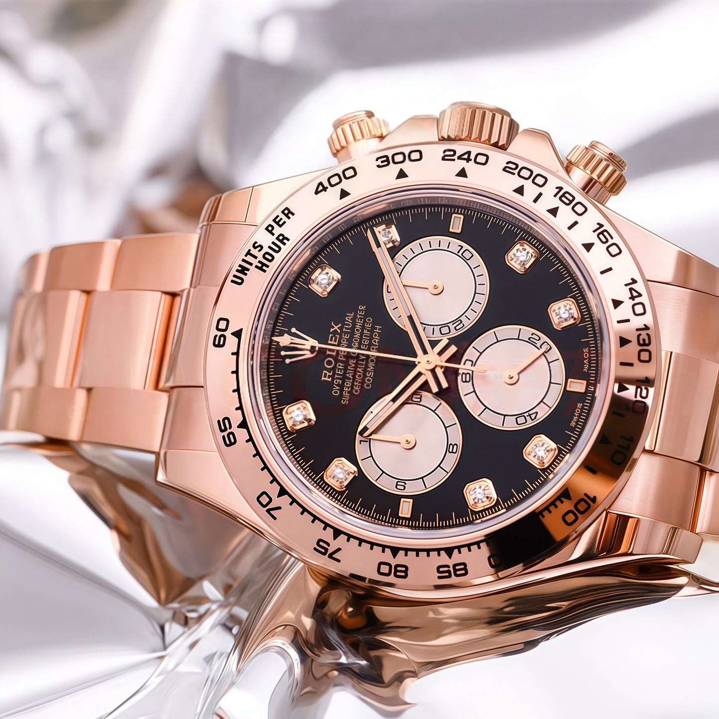 ROLEX watch Universe meter Datona series automatic mechanical 40mm luminous timing function Swiss men's watch M126505-0002 rose gold black disk